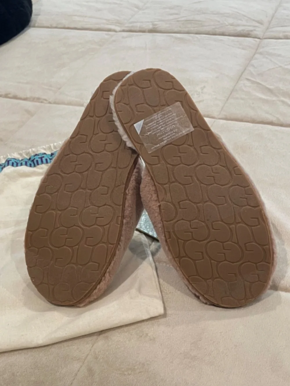 NEW UGG Australia Womens sz 9 40 Fluffette Sheepskin Shearling Slipper Chestnut - Picture 5 of 6